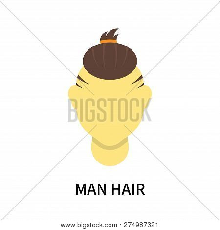 Man Hair Icon Isolated On White Background. Man Hair Icon Simple Sign. Man Hair Icon Trendy And Mode