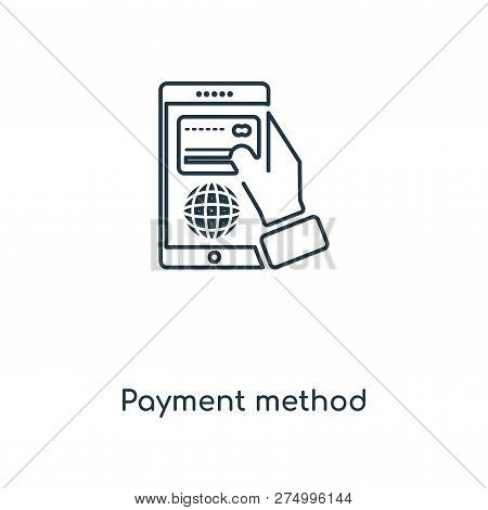 Payment Method Icon In Trendy Design Style. Payment Method Icon Isolated On White Background. Paymen