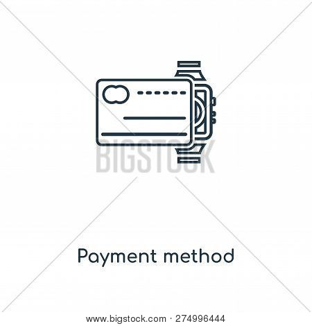Payment Method Icon In Trendy Design Style. Payment Method Icon Isolated On White Background. Paymen