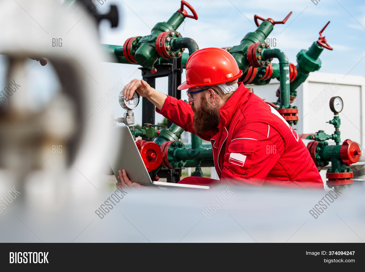 Technician Oil Gas Image & Photo (Free Trial) Bigstock