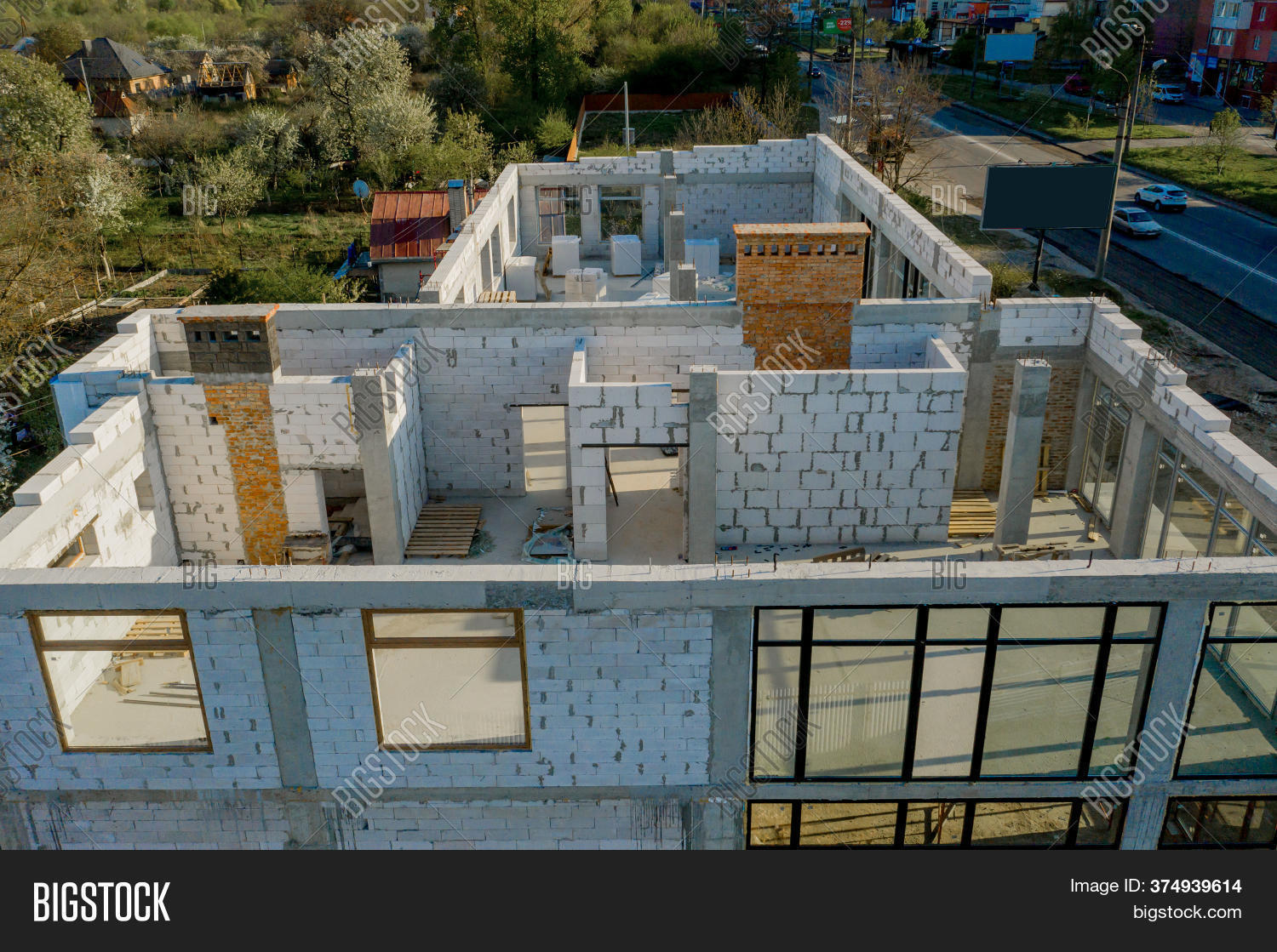 Blockhouse Construction Building Site House Image & Photo (Free Trial)