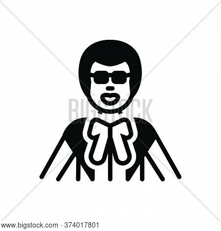 Black Solid Icon For Lawyer Jurist Justiciary Man Corporate Consultation