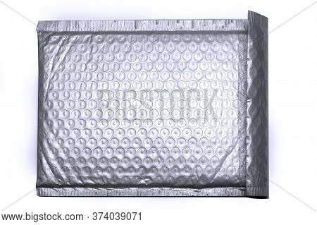 Plastic Anti Static Protective Bubble Wrap Envelope Bag On White Background