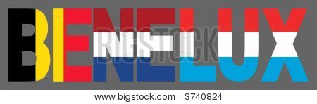 Beneluxu Text s příznaky