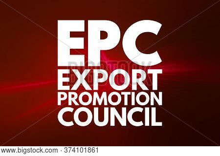 Epc - Export Promotion Council Acronym, Business Concept Background