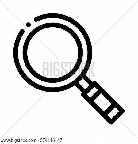 Webshop Research Icon Vector. Webshop Research Sign. Isolated Contour Symbol Illustration