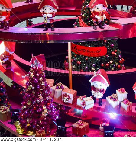 Kuala Lumpur, Malaysia - Dec 31, 2019 : Tourist Travel To Skytropolis Funland In First World Resort 