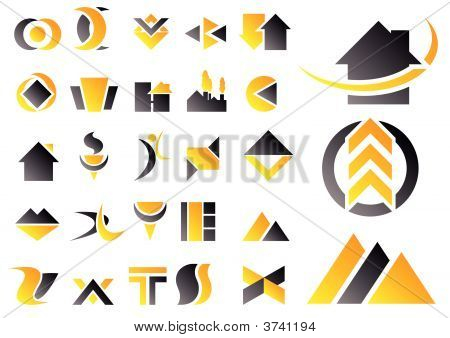 Vektor uppsättning Design symboler