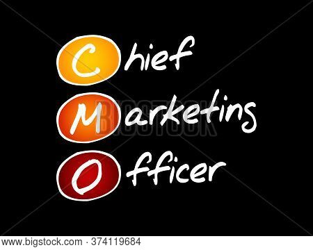 Cmo - Chief Marketing Officer, Acronym Business Concept Background