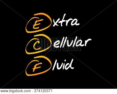 Ecf - Extracellular Fluid Acronym, Medical Concept Background