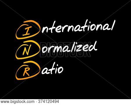 Inr - International Normalized Ratio Acronym, Concept Background