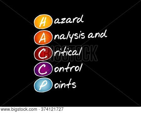 Haccp - Hazard Analysis And Critical Control Points Acronym, Concept Background