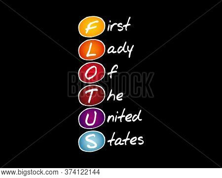 Flotus - First Lady Of The United States Acronym, Concept Background