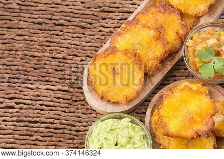 Patacón Fried Flattened Pieces Of Green Plantain (tostón, Tachino)