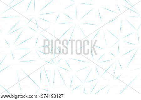 Abstract Light Polygonal Background With Thin Blue Lines.white Horizontal Background With A Geometri