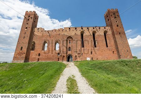 Radzyn Chelminski, Kujawsko-pomorskie / Poland - June, 30, 2020: Teutonic Castle In Central Europe.