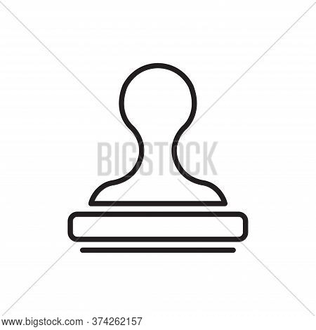 Stamp Icon Isolated On White Background. Stamp Icon In Trendy Design Style For Web Site And Mobile A