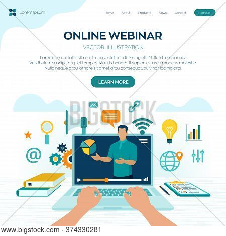 Webinar. Internet Conference. Web Based Seminar. Distance Learning. E-learning Training Business Con