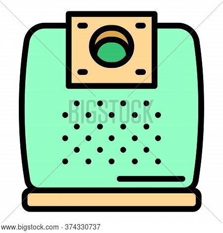 Vacuum Cleaner Bag Icon. Outline Vacuum Cleaner Bag Vector Icon For Web Design Isolated On White Bac