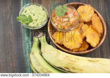 Patacón Fried Flattened Pieces Of Green Plantain (tostón, Tachino)