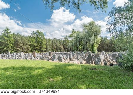 Wolka Okraglik, Poland - June 2, 2020: Nazi German Extermination Camp In Occupied Poland During Worl
