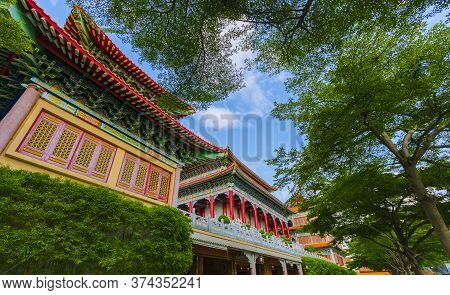 Wat Leng Nei Yi 2 Has Beautiful Architecture Of Chinese Temple In Bang Bua Thong, Nonthaburi Provinc