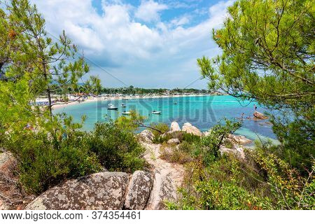 Platanitsi Beach On Sithonia Peninsula, Chalkidiki, Greece