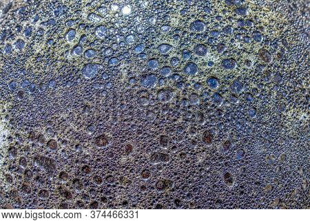 Full Frame Abstract Rough Multicolored Ceramic Surface