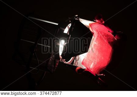 Powerful Artificial Light With Shutters For Work In A Film Studio Or Professional Photo Studio With 