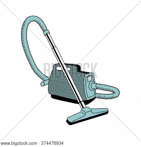 Vacuum Cleaner Isolated On White Background In Eps10