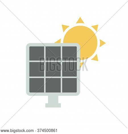 Solar Panel Energy Vector Template Design Illustration