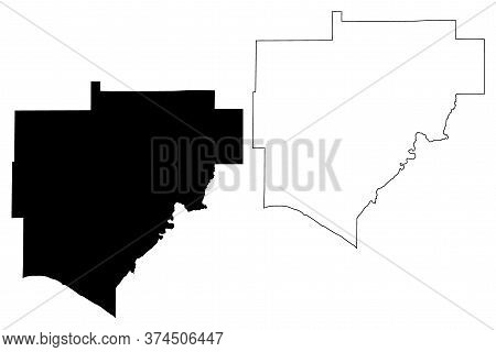 Warrick County, Indiana (u.s. County, United States Of America, Usa, U.s., Us) Map Vector Illustrati