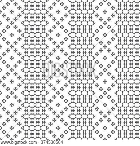 Seamless Pattern. Abstract Small Textured Background. Classical Simple Geometrical Texture. Regularl