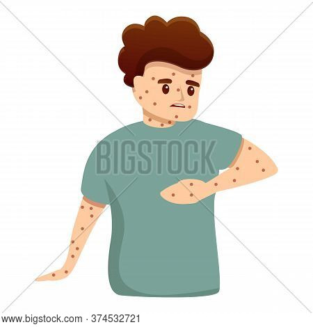 Child Measles Icon. Cartoon Of Child Measles Vector Icon For Web Design Isolated On White Background