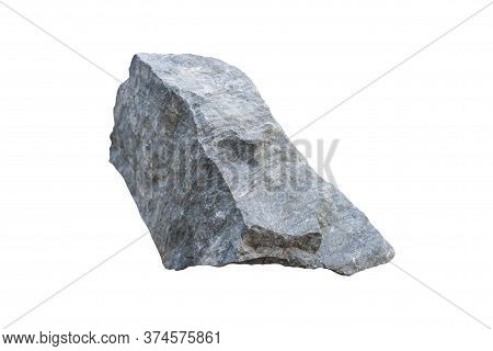 Calc-silicate Rocks Isolated On White Background Included Clipping Path.