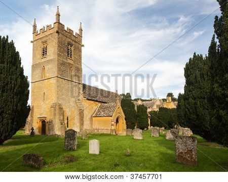 Stanway House og St. Peters Kirke Stanton