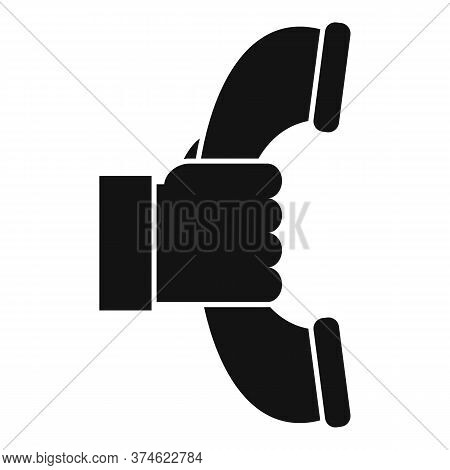 Emergency Call Service Center Icon. Simple Illustration Of Emergency Call Service Center Vector Icon