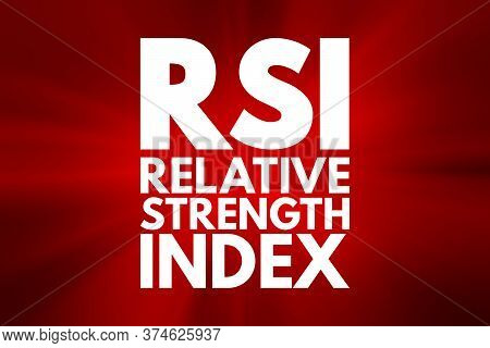Rsi - Relative Strength Index Acronym, Business Concept Background