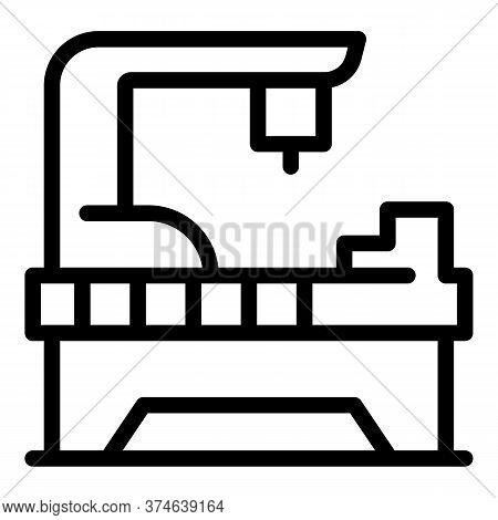 Electric Lathe Icon. Outline Electric Lathe Vector Icon For Web Design Isolated On White Background