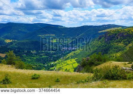 France Landscape, Cevennes,Park National, Causse MÃ©jean-Gorge de la Jonte et du Tarn