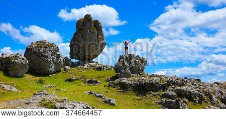 chaos de Nimes, Nimes le vieux- famous touristic site in France- Lozere- Causse Mejean