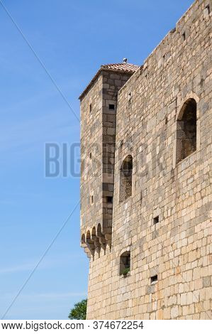 Part Of The Fortress Nehaj Above The City Of Senj In Croatia.