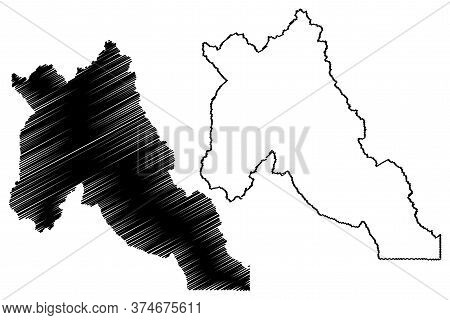 Lemhi County, Idaho (u.s. County, United States Of America, Usa, U.s., Us) Map Vector Illustration, 