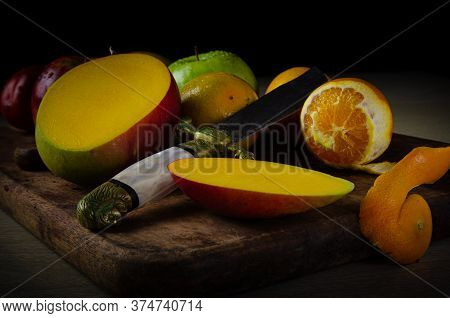 Beautiful And Tasty Fruits Forming A Beautiful Arrangement