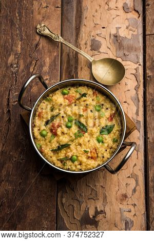 Dalia Khichdi Or Daliya Khichadi Is A Delicious One Pot Meal Made From Broken Wheat And Vegetables,