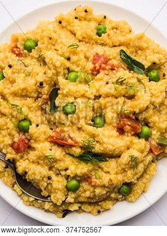 Dalia Khichdi Or Daliya Khichadi Is A Delicious One Pot Meal Made From Broken Wheat And Vegetables,