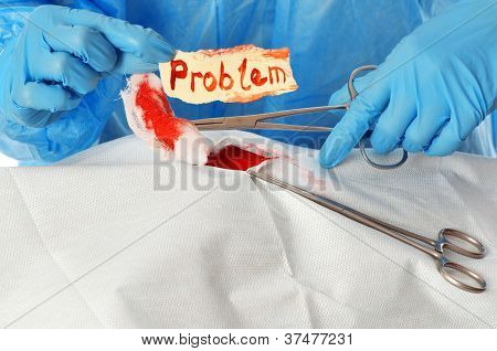 opération avec problème
