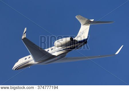 Avalon, Australia - March 2, 2015: Gulfstream Aerospace G650er Ultra Long Range Business Jet Aircraf