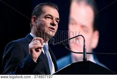 Bucharest, Romania - February 02, 2020: Ludovic Orban, Romanian Prime Minister And President Of The 