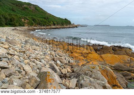 Rose Granit Sea Shore In Britanny Travel And Hiking